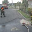 Náraz osobního automobilu do hlavního uzávěry plynu v Markvartovicích 16.08.2012