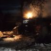 22.1.2012 Požár skladu palivového dřeva v Ostravě - Hošťálkovicích 22.01.2012