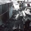 22.1.2012 Požár skladu palivového dřeva v Ostravě - Hošťálkovicích 22.01.2012