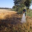 Požár pole s obilím 02.08.2013