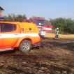 Požár pole v Děhylově 07.08.2013