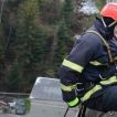 Dobrovolní hasiči z Hlučína na laně