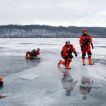 Výcvik jednotky na zamrzlém Jezeře 2017 14.01.2017