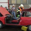 Ukázka vyproštění z havar.vozidla při oslavách v Kravařích